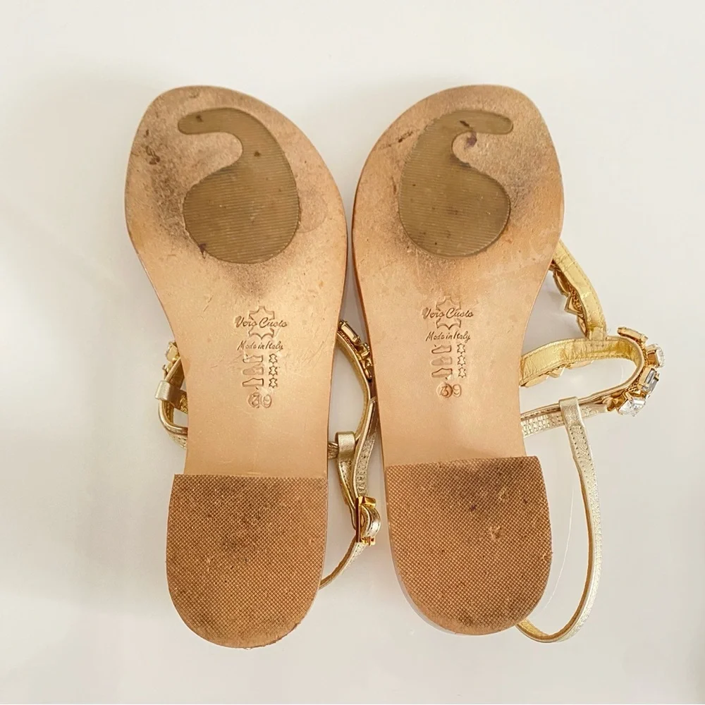 Corcione Swaroski Crystal Thong Sandal